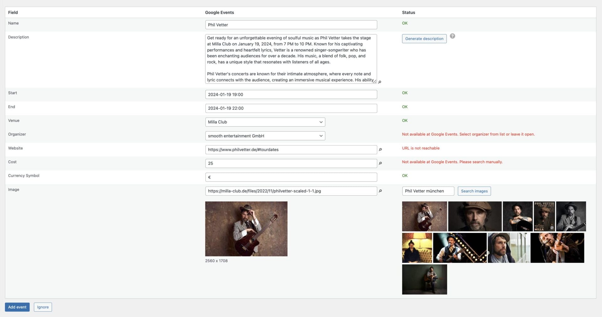 Events-Optimizer-add-events-from-Google-events ChatGPT, OpenAI